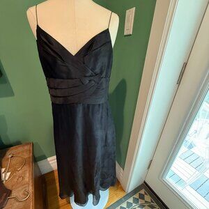 NOW ON THE REALREAL: Black semiformal 100% silk dress size 8